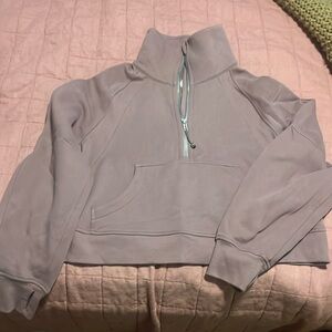 lululemon cropped scuba sweatshirt funnel neck m/l